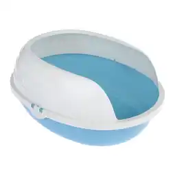 Zooplus TIAKI Toiletbak Cobby wit/blauw voor katten aanbieding