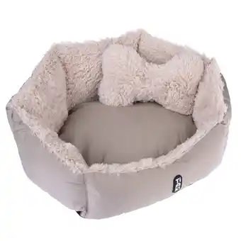 Zooplus TIAKI knuffelmand Fluffy Bone 50 x 40 x 20 cm, voor honden aanbieding
