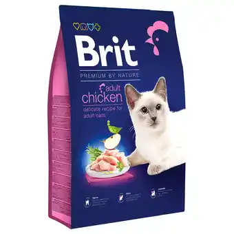 Zooplus 8kg Brit Premium by Nature Cat Adult droogvoer met kip aanbieding