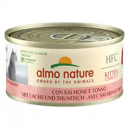 Zooplus 5 + 1 gratis! Almo Nature HFC Compleet natvoer voor katten 70 g aanbieding