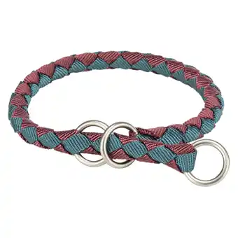 Zooplus Trixie Cavo Pull-Stop Kraag, sangria/petrol Maat: XS-S:25-31cm/Ø12 mm voor honden aanbieding