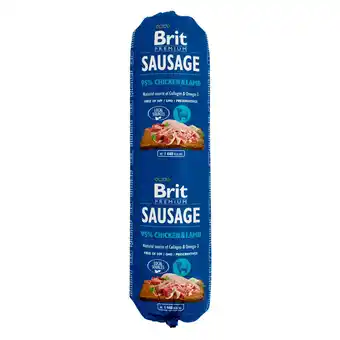 Zooplus Brit Sausage natvoer - Kip & Lam (1 x 800 g) aanbieding