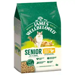 Zooplus James Wellbeloved Senior Cat Hypoallergenic Kalkoen & Rijst - 4 kg aanbieding