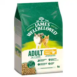 Zooplus James Wellbeloved Adult Cat Hypoallergenic Kalkoen & Rijst - 4 kg aanbieding