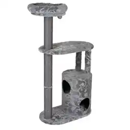 Zooplus Vorstelijk Krabpaal Grijs Bloemdessin H138 x L70 x B41 cm aanbieding