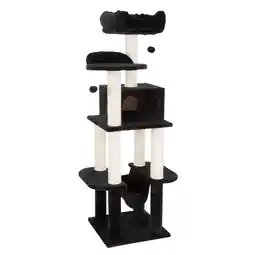 Zooplus La Digue III Krabpaal Zwart H163 x L49 x B49 cm aanbieding