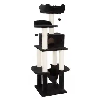 Zooplus La Digue III Krabpaal Zwart H163 x L49 x B49 cm aanbieding