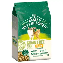 Zooplus James Wellbeloved Grain Free Adult Cat Hypoallergenic Kalkoen - 4 kg aanbieding