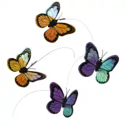 Zooplus Kattenspeelgoed Funny Butterfly 4 reserve vlinders (4 stuks = 1 set) aanbieding