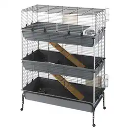 Zooplus Ferplast Kleindierkooi Vital 120 - Drie Verdiepingen - L 120 x B 60 x H 167 cm aanbieding