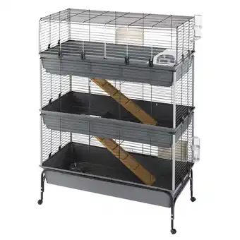 Zooplus Ferplast Kleindierkooi Vital 120 - Drie Verdiepingen - L 120 x B 60 x H 167 cm aanbieding