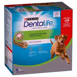 Zooplus 18 stuks voor grote honden Purina Dentalife Tandverzorgingssnacks aanbieding