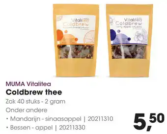 HANOS Muma Vitalitea Coldbrew thee aanbieding