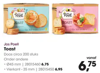 HANOS Jos Poell Toast aanbieding