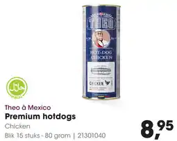 HANOS Theo à Mexico Premium hotdogs Chicken aanbieding