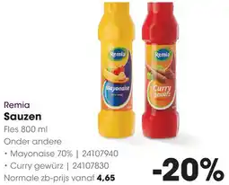 HANOS Remia Sauzen aanbieding