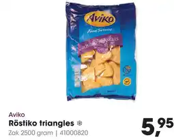 HANOS Aviko Röstiko triangles * Zak 2500 gram | 41000820 aanbieding
