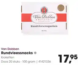 HANOS Van Dobben Rundvleessnacks aanbieding