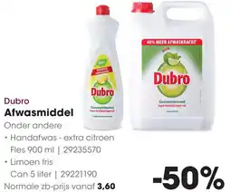 HANOS Dubro Afwasmiddel aanbieding