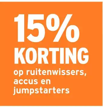 GAMMA op ruitenwissers, accus en jumpstarters aanbieding