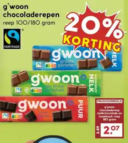 De Boerenschuur G'woon chocoladerepen aanbieding