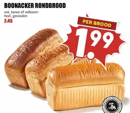 De Boerenschuur Boonacker rondbrood aanbieding