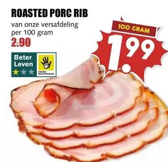 De Boerenschuur Roasted porc rib aanbieding