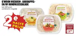 De Boerenschuur G'woon huzaren, aardappel en of rundvleessalade aanbieding