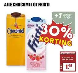 De Boerenschuur Alle chocomel of fristi aanbieding