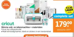 Albert Heijn Cricut Slimme snij- en tekenmachine + materialen aanbieding