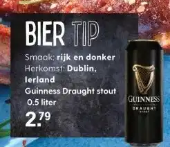 Albert Heijn Guinness Draught stout 0.5 liter aanbieding