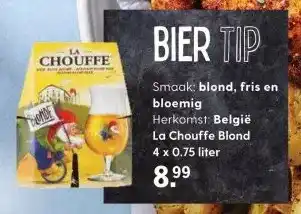 Albert Heijn La Chouffe Blond 4 x 0.75 liter aanbieding