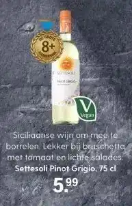 Albert Heijn Settesoli Pinot Grigio, 75 cl aanbieding