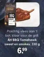 Albert Heijn AH BBQ Tomahawk sweet en smokey, 330 g aanbieding