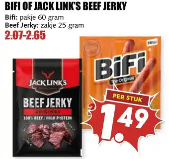 De Boerenschuur Bifi of jack link's beef jerky aanbieding