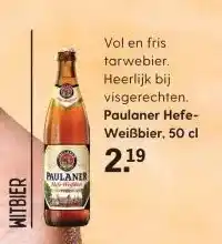 Albert Heijn Paulaner Hefe- Weißbier, 50 cl aanbieding
