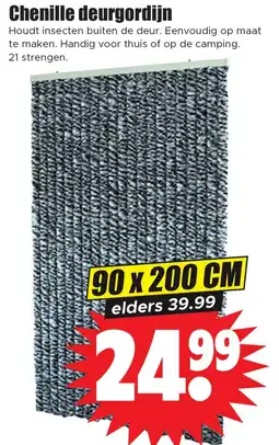 Dirk Chenille deurgordijn aanbieding