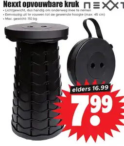 Dirk Nexxt opvouwbare kruk aanbieding