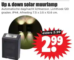 Dirk Up & down solar muurlamp aanbieding