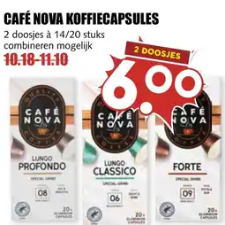 De Boerenschuur Café nova koffiecapsules aanbieding
