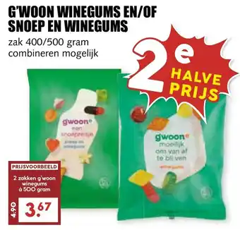 De Boerenschuur G'woon winegums en/of snoep en winegums aanbieding