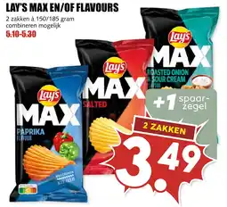 De Boerenschuur Lay's max en of flavours aanbieding