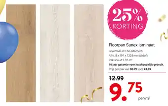 Kluswijs Floorpan Sunex laminaat aanbieding