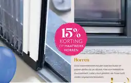 Kluswijs Op maatwerk horren aanbieding