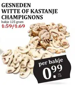 De Boerenschuur Gesneden witte of kastanje champignons aanbieding