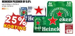De Boerenschuur Heineken pilsener of 0.0% aanbieding