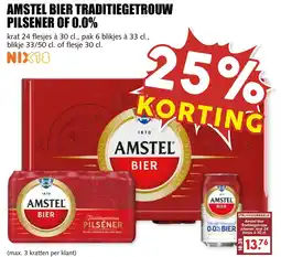 De Boerenschuur Amstel bier traditiegetrouw pilsener of 0.0% aanbieding