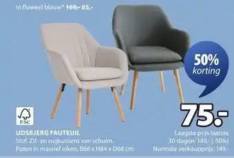Jysk Udsbjerg fauteuil aanbieding