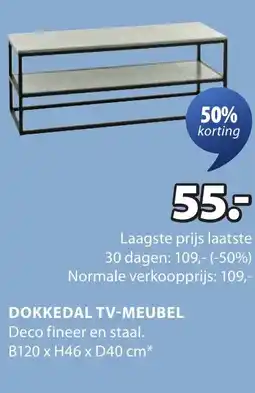 Jysk Dokkedal tv-meubel aanbieding