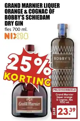 De Boerenschuur Grand marnier liquer orange & cognac of bobby's schiedam dry gin aanbieding